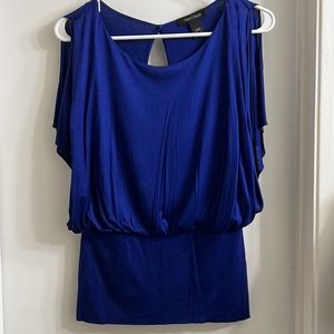 White House Black market top royal blue perfect condition XXS